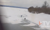 На тонком льду водохранилища воронежцы заметили рыбаков