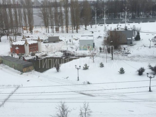 Воронежские власти объяснили укладку газона зимой на Петровской набережной