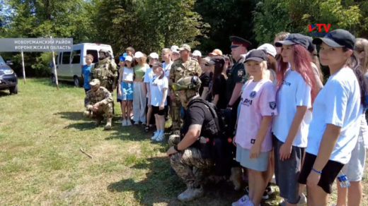 В детском лагере под Воронежем прошло показательное выступление  Росгвардии