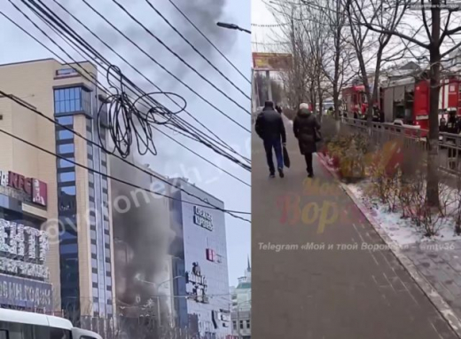 Пожарные машины съехались к «Галерее Чижова» в Воронеже
