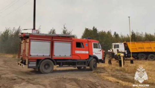 Пожарные потушили возгорание площадью 120 Га в Воронежской области