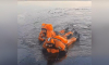 Воронежские спасатели показали, насколько опасен лёд водохранилища