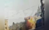 Появились видео атаки БПЛА на пятиэтажку в центре Воронежа
