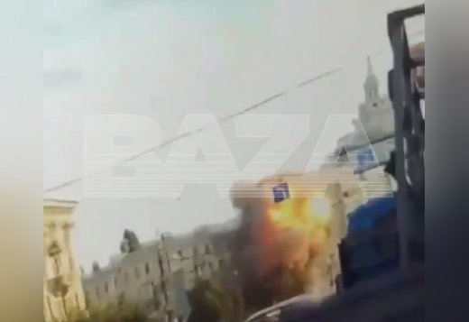 Появились видео атаки БПЛА на пятиэтажку в центре Воронежа