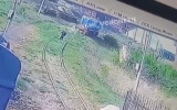 Появилось видео гибели воронежца, который косил траву на ж/д путях