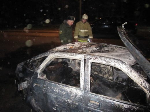 В Воронежской области сгорел «ВАЗ»: отец и двое сыновей попали в больницу