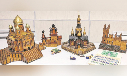 Воронежец строит храмы и дворцы из спичек