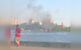 Воронежцы заметили дым и пламя возле парка «Алые паруса»