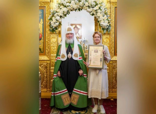 Татьяна Гордеева отмечена Патриаршей грамотой