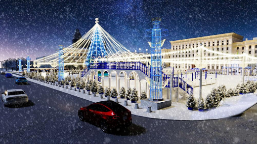 Стала известна концепция новогоднего оформления площади Ленина в Воронеже