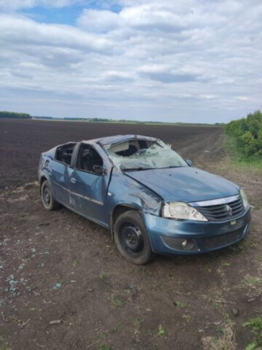 Иномарка опрокинулась в Воронежской области: пострадал 14-летний подросток