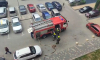 Воронежцы показали работу пожарных в загоревшейся 25-этажке