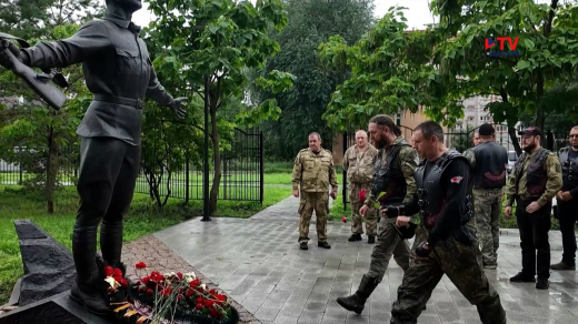 Сибирский байкеры «Ночные волки» приехали в Воронеж за останками двух красноармейцев
