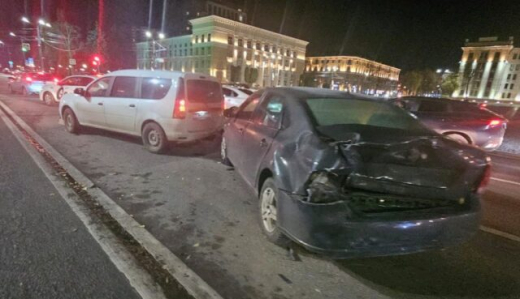 Пьяный воронежец устроил массовое ДТП: 10 авто столкнулись в центре города