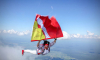 Воронежская парашютистка прыгнула с флагом в честь с 90-летия региона