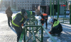 Монтаж новогодней ёлки начали на площади Ленина в Воронеже