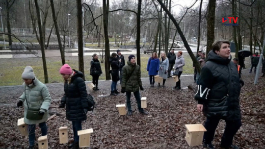 В Центральном парке Воронежа развесили 25 скворечников