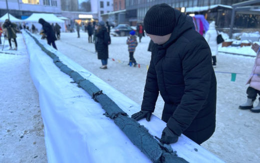 Фестивальная тоска под 30 литров настоек – в Воронеже приготовили 100-метровый меренговый рулет