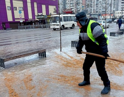 Власти рассказали, как в Воронеже борются с усилившимся гололёдом