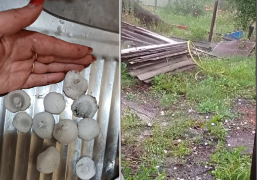 Град с куриное яйцо выпал в Воронежской области