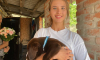 Белгородский губернатор подарил щенка студентке из Воронежа