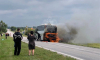 Автобус с 17 пассажирами загорелся на трассе в Воронежской области