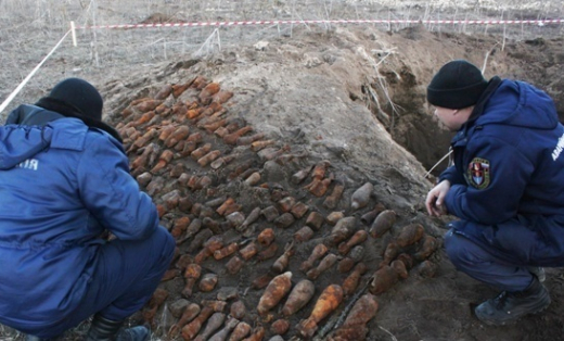 В Воронежской области уничтожили 24 боеприпаса времён Великой Отечественной