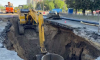 Семиметровый котлован вырыли на месте коммунальной аварии на Московском проспекте в Воронеже